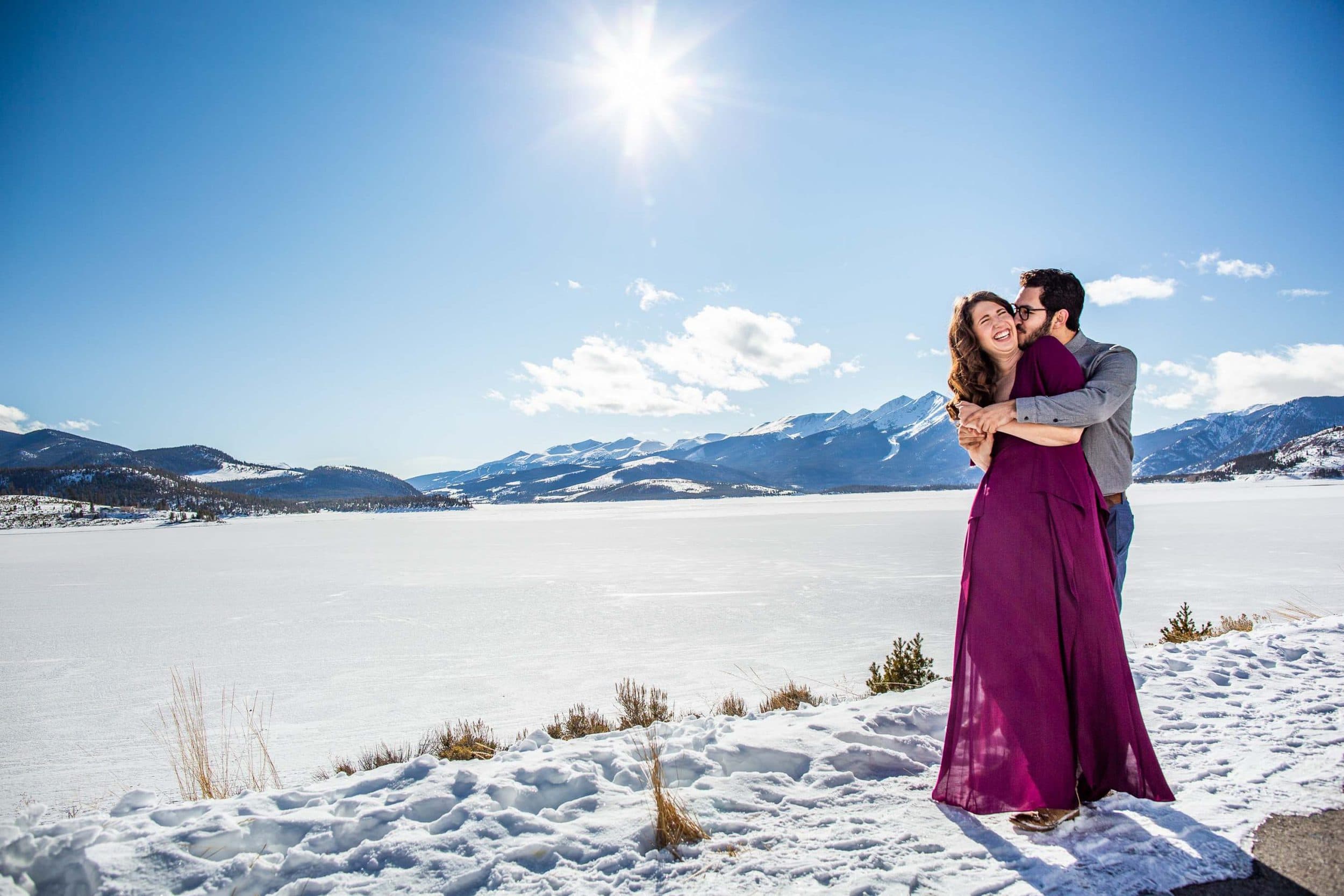 Winter Colorado Engagement Photos – Mountain Engagement Photographer