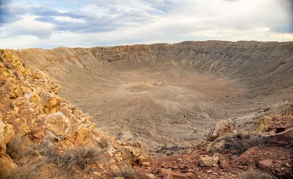 The meteor crater in eastern arizona makes a unique elopement location.