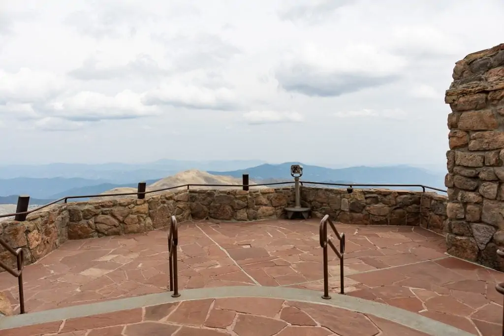 An ADA accessible elopement location at the summit of Mt. Evans.