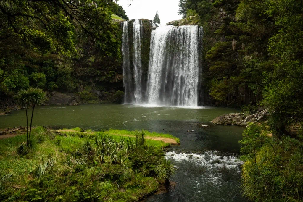 A waterfall on North Island of New Zealand.