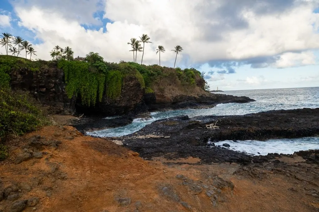 An elopement location on the shore of Kauai near Lihue.