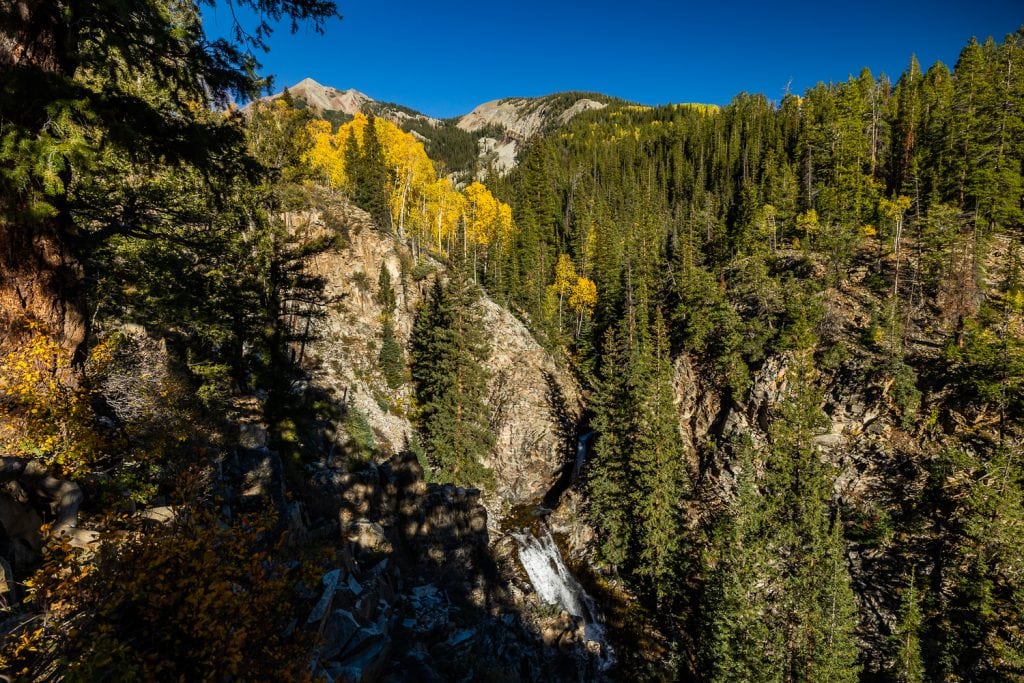 Judd falls in Crested Butte in autumn.