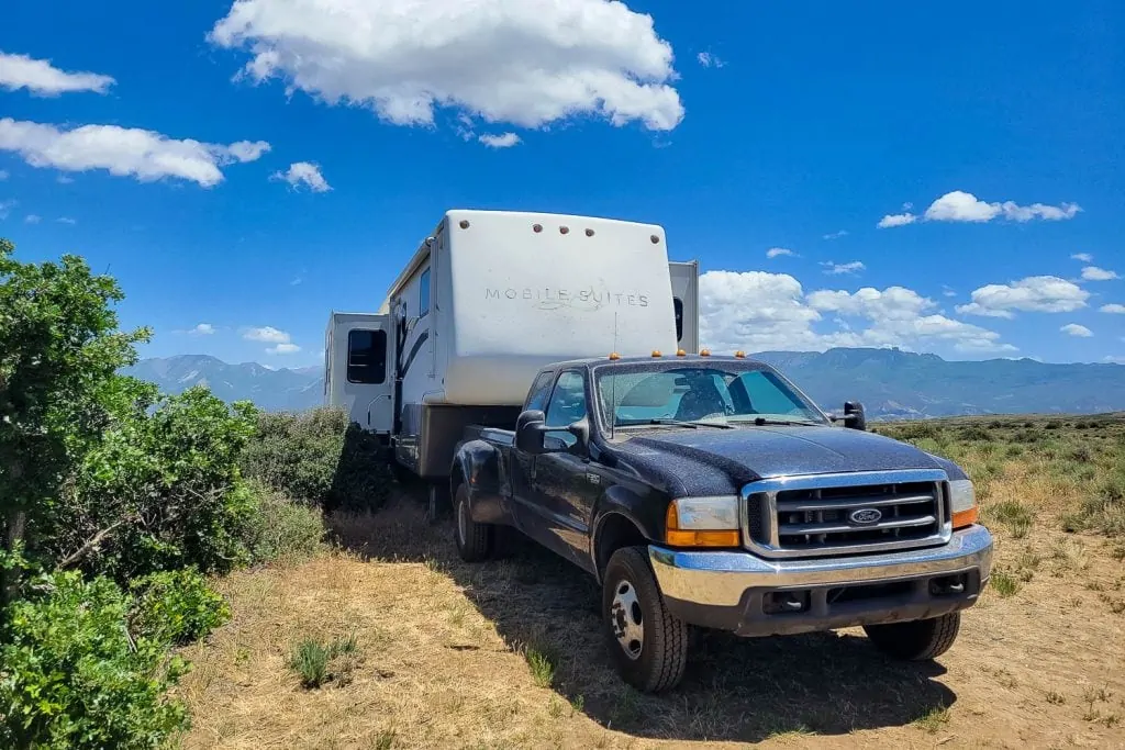 The Mobile Command Center parked in Central Colorado.