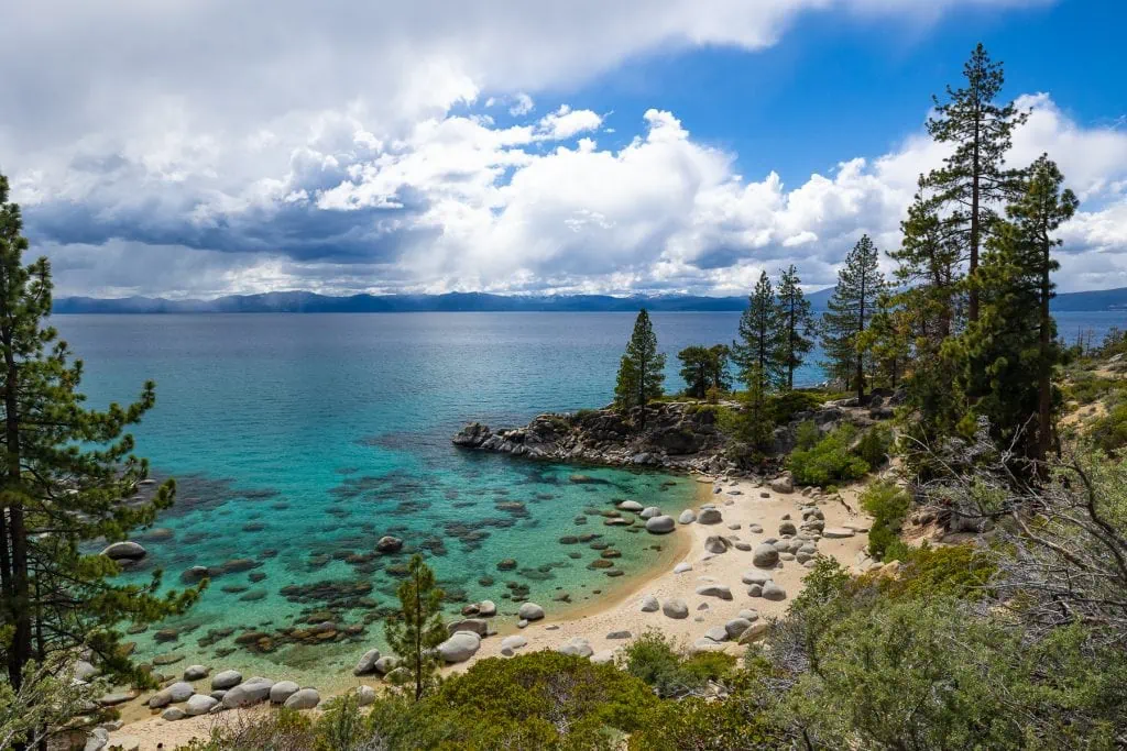 Lake tahoe is a california elopement location on the border of Nevada and California. 