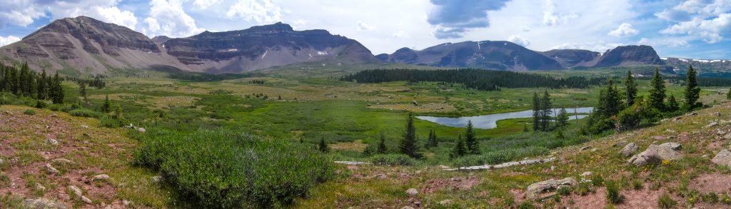 King's peak basin in Utah on a summer backpacking trip.
