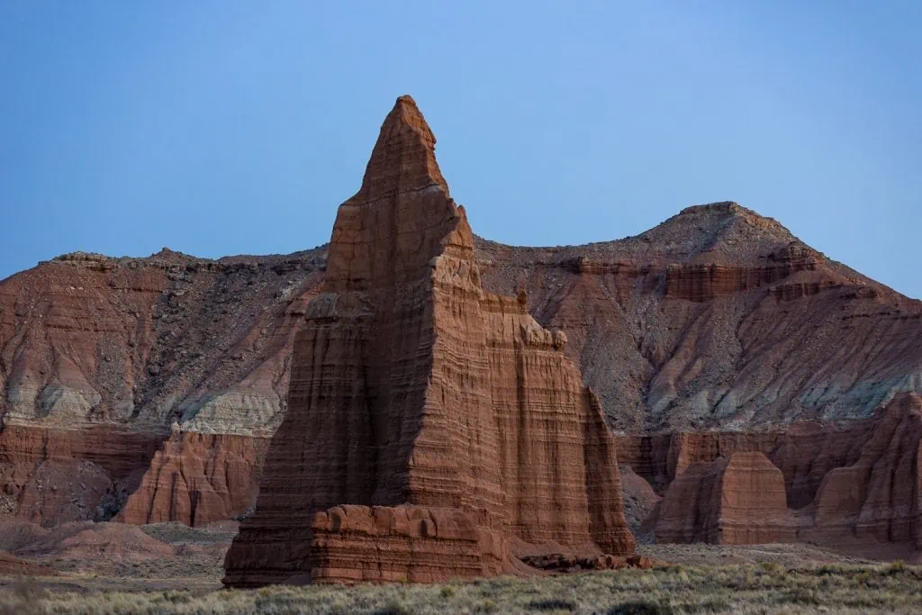 The Temple of the Moon rock feature in Capitol Reef National Park by photographer Lucy Schultz.